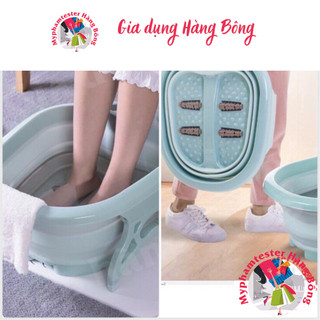 Chậu ngâm chân massage gấp gọn mã 1595, hàng đẹp