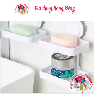 [4.9⭐] Kệ để xà phòng Ecoco hít chân không 2 lớp mã 1507