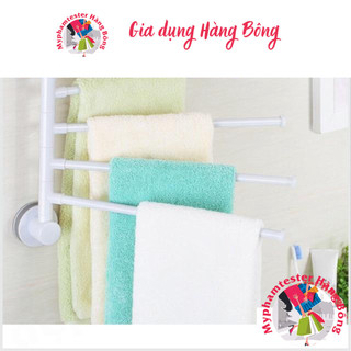 Giá treo khăn tắm dọc có 4 thanh Ecoco, hít chân không siêu chắc mã 1610