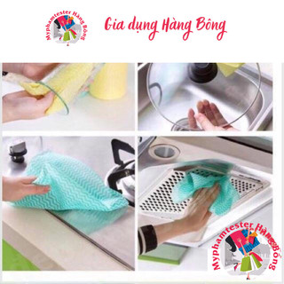 (SIÊU RẺ) Cuộn khăn giấy 50 tờ lau chén, lau bếp, vệ sinh nhà cửa có thể giặt được