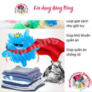 Quả cầu gai sinh học hỗ trợ giặt trong máy giặt