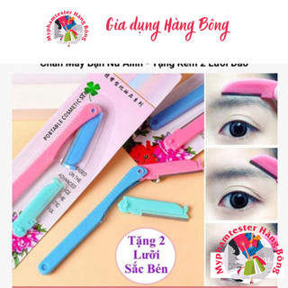 Dao Cạo Tỉa Lông Mày - Tỉa Khuôn Mày - Chân Mày Bạn Nữ Ailin - Tặng Kèm 2 Lưỡi Dao