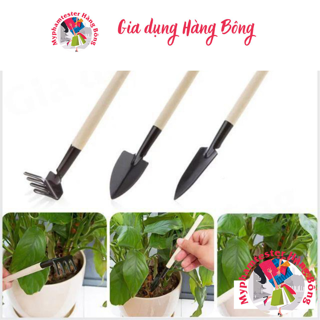 Bộ dụng cụ làm vườn mini 3 món