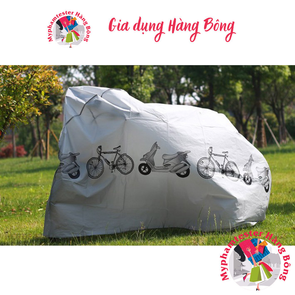 Bạt phủ xe máy, xe đạp tiện dụng