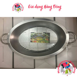 Khay inox bầu dục