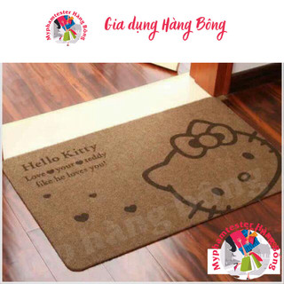Thảm nỉ chống trượt Hello Kitty