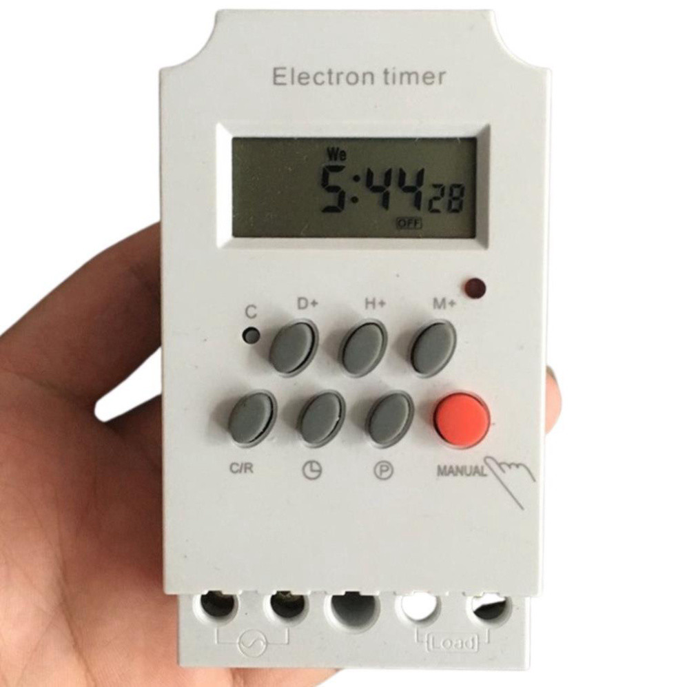 999 Timer tuần KG316T-II, KG316T công tắc hẹn 168 giờ tắt mở điện áp 220VAC (25A) - micro computer s
