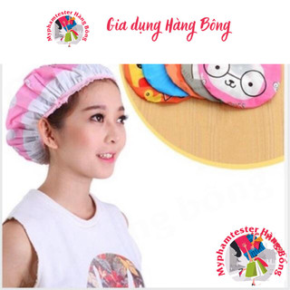 Mũ trùm tóc, mũ tắm, mũ ủ tóc họa tiết hoạt hình