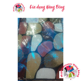 Thảm lau chân in hoa