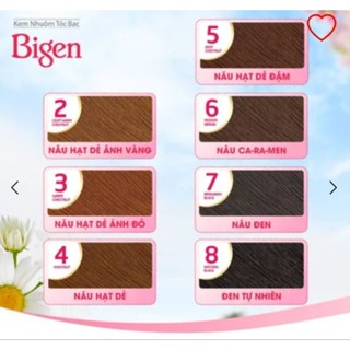 Thuốc nhuộm tóc phủ bac của nhật bản, 2 Light Warm Chetnut