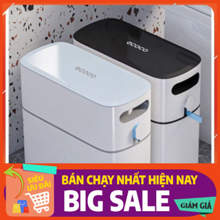 Thùng rác thông minh 12L ECOCO nắp kín tự động đóng gói