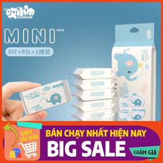 Khăn giấy ướt mini bịch 8 gói