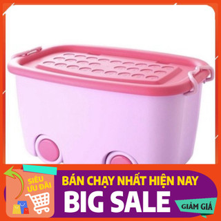 Thùng ô tô đựng đồ chơi có bánh xe size to 58 x 39 x 31cm chất đẹp
