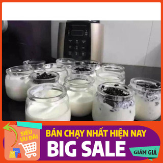 Combo 6 Hũ Thủy Tinh Làm Sữa Chua Có Nắp Đậy Cao Cấp - Lọ Thủy Tinh Chứa Sữa Chua Dẻo Tiện Lợi