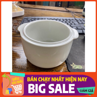 Thố Sứ Cho Nồi Nấu Cháo Chậm Dung Tích 1 Lít Kèm Nắp Tiện Lợi