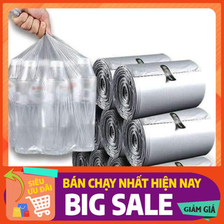 Cuộn 110 túi đựng rác bạc tự phân hủy siêu dai