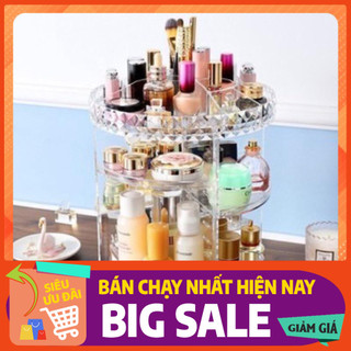 Kệ mỹ phẩm xoay 360 độ
