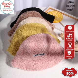 Mũ bucket lông cừu hot hit phong cách retro phong cách Hàn Quốc cho nữ mềm giữ ấm thu đông Ulzzang MU368
