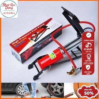 Bơm đạp chân mini 1 Piston, 2 Piston tiện dụng - bơm ô tô - bơm xe máy 1xilanh, 2 xilanh đa năng