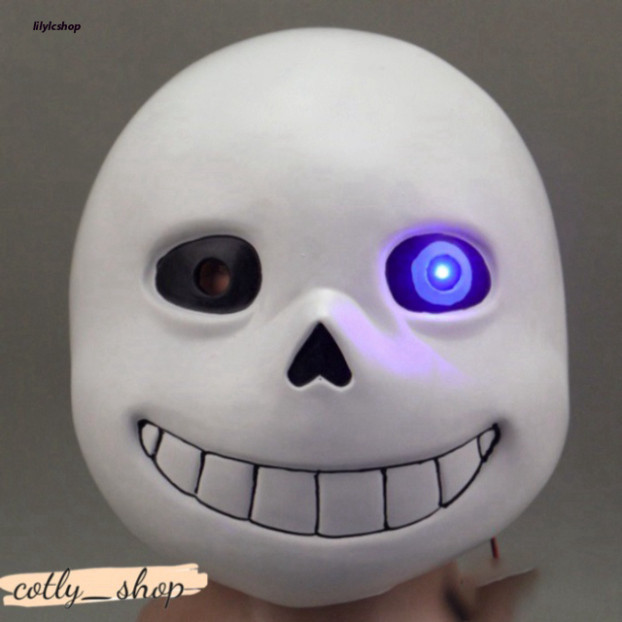 Mặt nạ đầu mắt xanh Hot Game Undertale Sans mặt nạ cá mặt nạ hacker hacker
