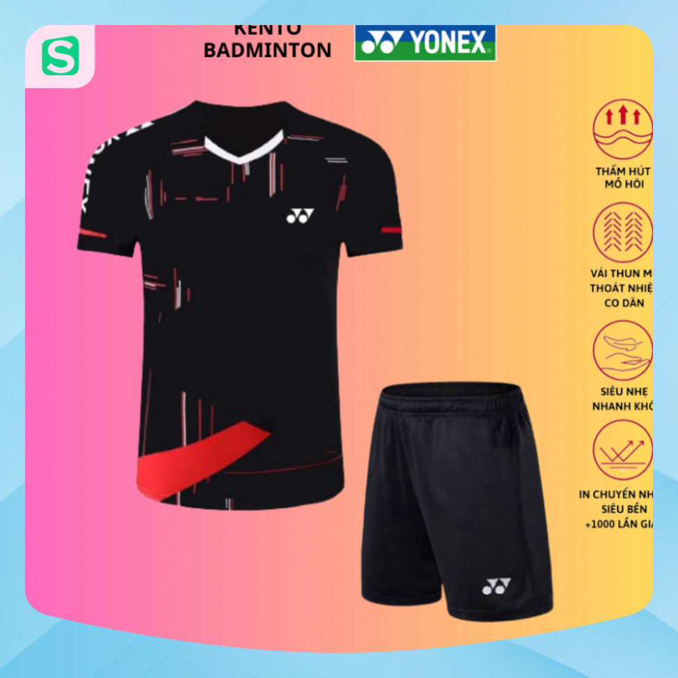 Xả Áo Cầu Lông, Quần Cầu Lông, Bộ Cầu Lông YONEX Nam Nữ, Vải Thoáng Khí STT469 - TS Shop