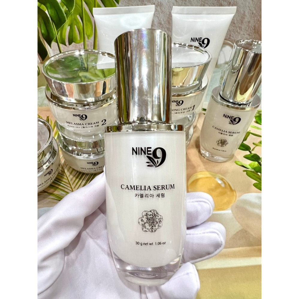 Serum hoa trà Nine 9 30ml cấp ẩm phục hồi dưỡng ẩm làm mịn da chống lão hóa căng bóng mịn màng