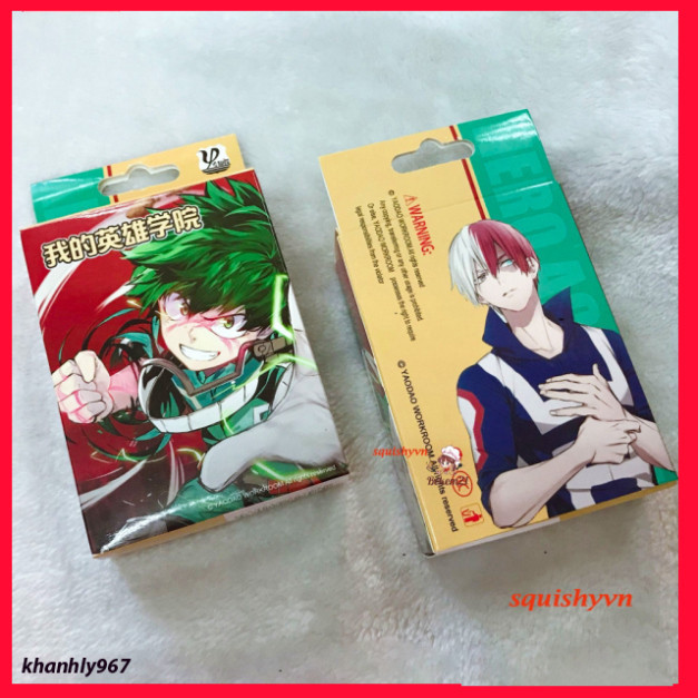 Bộ Bài Poker My Hero Academia;Boku No Hero Academia;Trường Học Siêu Anh Hùng; My Hero Academia In Ho