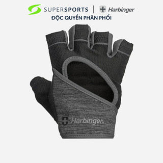 Găng tay tập gym nữ Harbinger W_Flexfit Gloves_Black-Grey