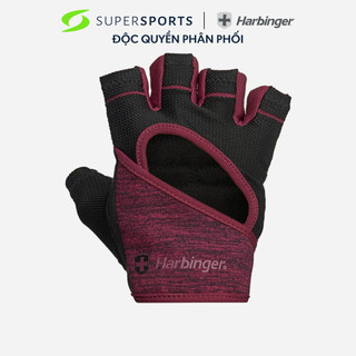 Găng tay tập gym nữ Harbinger W_Flexfit Gloves_Black-Merlot