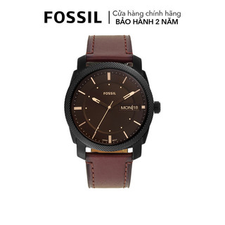 Đồng hồ nam fossil machine dây da, mặt 42 mm, màu nâu, fs5901
