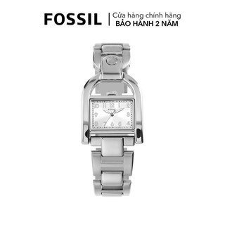 Đồng hồ nữ fossil harwell dây thép không gỉ, màu bạc, mặt 28mm, es5326