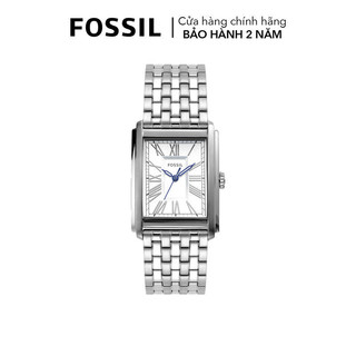 Đồng hồ nam fossil carraway dây kim loại, mặt 30 mm, màu bạc, fs6008