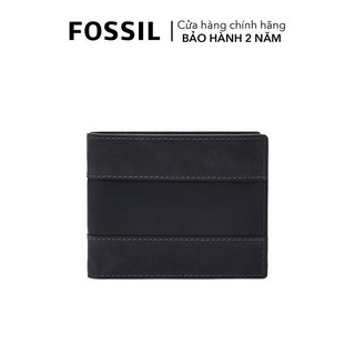 Ví da nam da thật fossil everett ml4397406 - màu đen