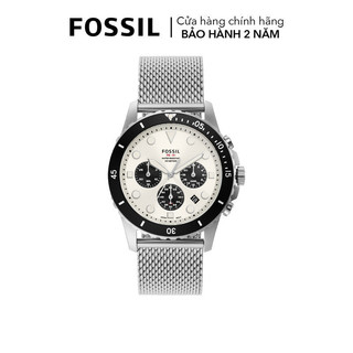 Đồng hồ nam fossil fb - 01 dây kim loại, mặt 42 mm, màu bạc, fs5915
