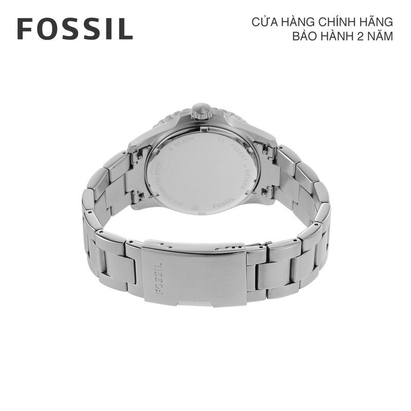 Đồng hồ nam Fossil Fb-01 dây kim loại, mặt 42 MM, màu bạc, FS5657