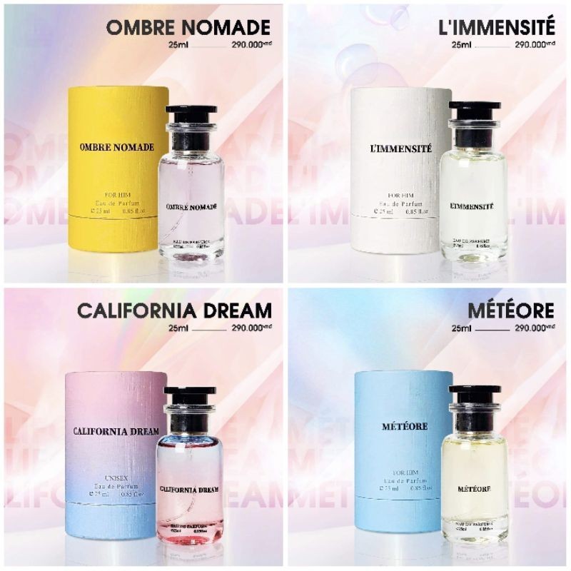 [CHÍNH HÃNG] Nước Hoa Ombre Nomade - L'immensité - California Dream - Météore (Nam) 25ml
