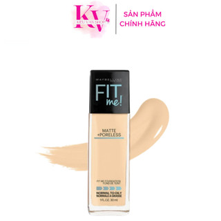 Kem nền fit me, kem nền maybelline Mỹ 30ml mịn nhẹ kiềm dầu chống nắng FPS 22