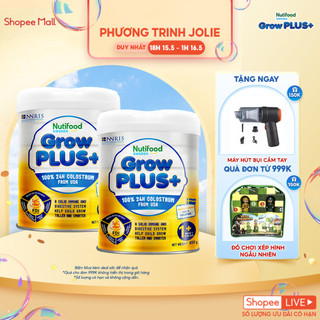 Combo 2 Sữa non GrowPLUS+ (vàng) trên 1 tuổi Singapore tăng cường hệ miễn dịch và hấp thu chất dinh dưỡng (Lon 800g) - G