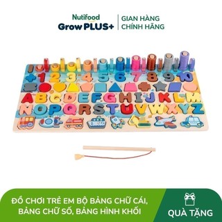  Đồ chơi trẻ em bộ bảng chữ cái, bảng chữ số, bảng hình khối