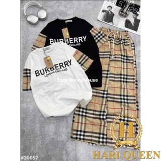 Sét áo thun tay kẻ chữ Bắp Bơ in ngực + quần kẻ Bắp Bơ dài - Áo phông nam nữ Unisex chất cotton hottrend 2024
