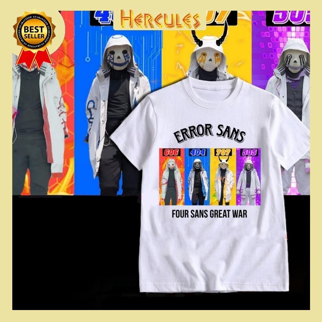 Áo Thun Sans team error sans Đại Chiến- áo sans full size bé-lớn