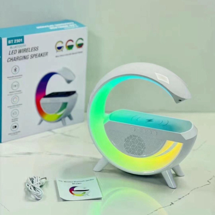 Loa Bluetooth chữ G led RGB, Sạc nhanh không dây, đèn nháy theo nhạc, thiết kế sang trọng, âm thanh sống động P2T | BigBuy360 - bigbuy360.vn