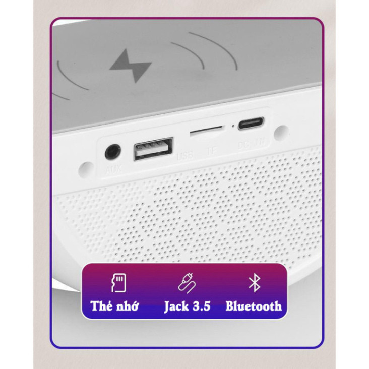 Loa Bluetooth chữ G led RGB, Sạc nhanh không dây, đèn nháy theo nhạc, thiết kế sang trọng, âm thanh sống động P2T | BigBuy360 - bigbuy360.vn