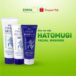  Sữa Rửa Mặt Hatomugi Naturie Ý Dĩ 130g,170g Giúp Dưỡng Ẩm, Trắng Da Nhật Bản