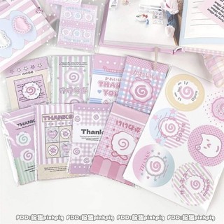 Combo 10 sticker niêm phong + 6 sticker tròn + 2 tagmini