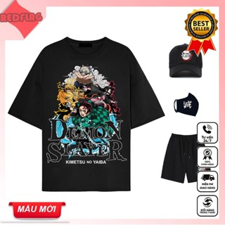 Combo Sát Quỷ - mua 1 được 4 Áo thun Kimetsu no yaiba, áo thun anime in hình Demon Slayer Tanjiro Zenitsu Nezuko Inosuke