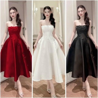 ĐẦM XOÈ THIẾT KẾ CÚP ĐÍNH HOA ĐÁ LẤP LÁNH 1052024