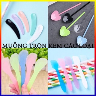 Muỗng trộn kem, khuấy kem - Muỗng kem face - Thìa Lấy Sản Phẩm, Kem