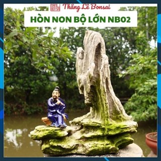 Tiểu cảnh hòn non bộ - núi ký ghép cây bonsai tiểu cảnh nb02