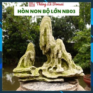Tiểu cảnh hòn non bộ - núi ký ghép cây bonsai tiểu cảnh nb03